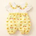 Baby Soft Cotton Half Sleeve Bodysuit Fruits Yellow - Sunshine
