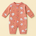 Baby Fleece Romper Bunny Pink - Sunshine